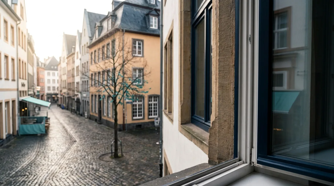 Kölner Altstadt am Morgen